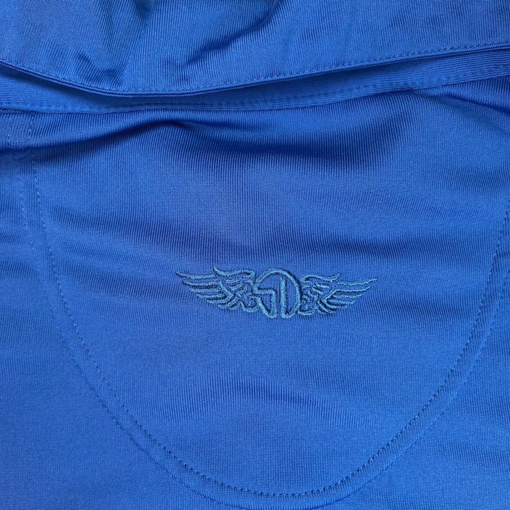 Straight Down Mens AT&T Pebble Beach Pro-Am Golf Polo Shirt Blue Medium - Picture 12 of 12